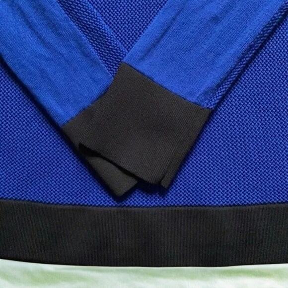 50% OFF NWT Rag & Bone Shea Pullover L/S Sleeve Sweater Royal Blue & Black Small - Picture 6 of 7